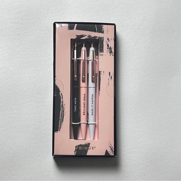 FRINGE Three Pack Stylo Ensemble Motivational Inspirational  Pen SET - Picture 1 of 5